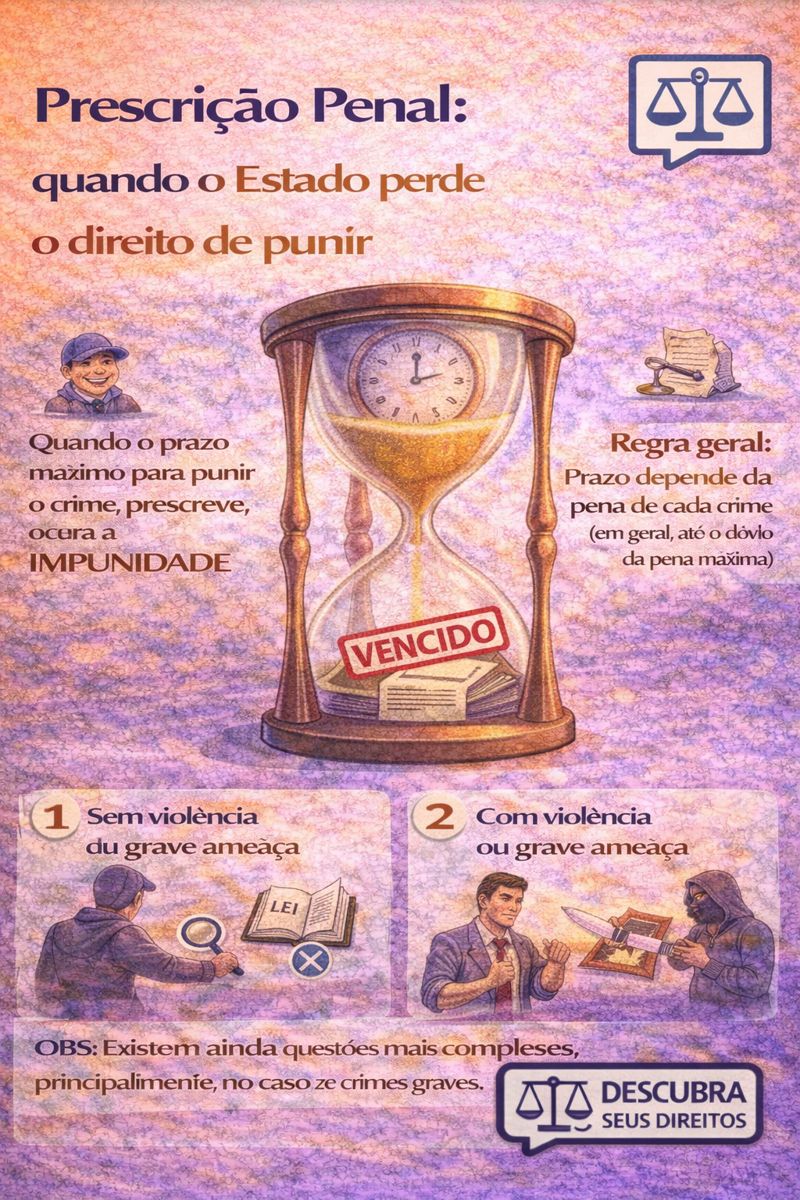 Prescrição penal: quando o Estado perde o direito de punir