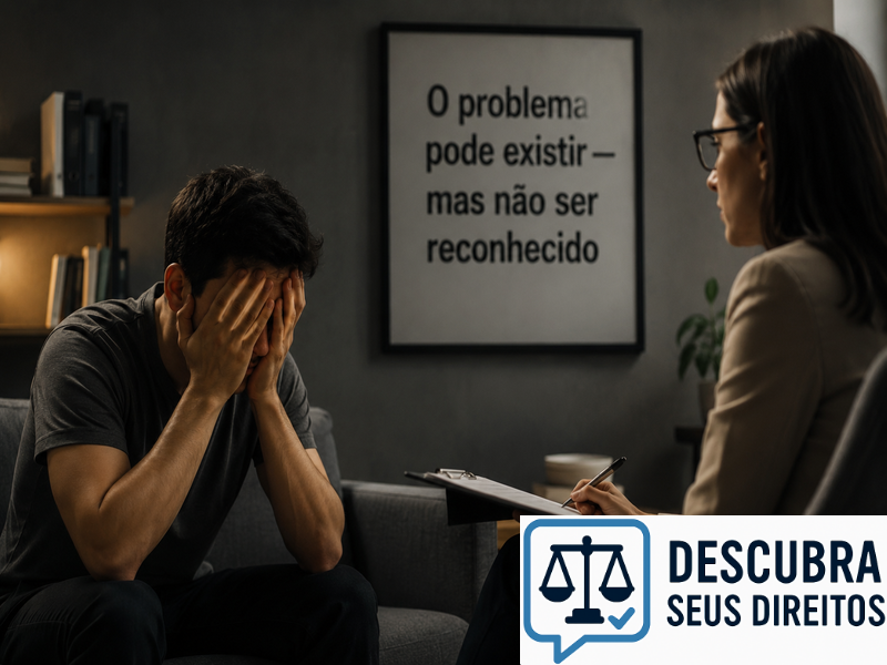 O problema pode existir — mas não ser reconhecido