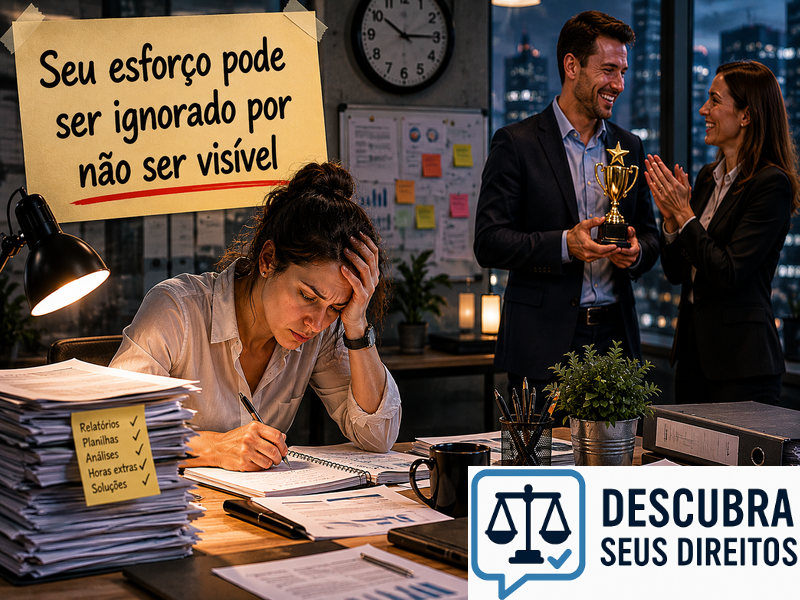 Seu esforço pode ser ignorado por não ser visível