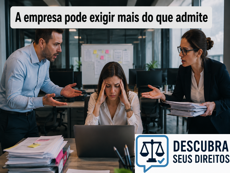 A empresa pode exigir mais do que admite