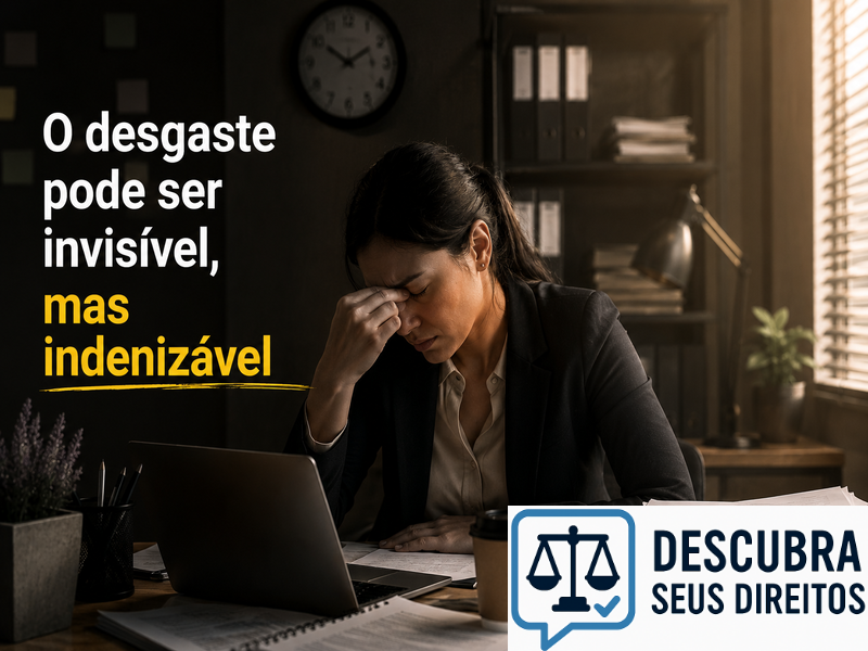 O desgaste pode ser invisível, mas indenizável