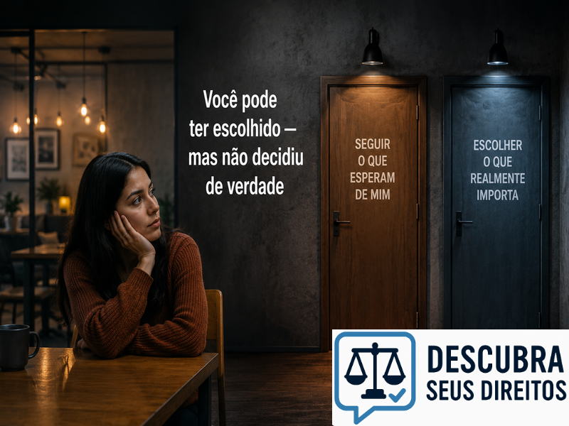 Você pode ter escolhido — mas não decidiu de verdade