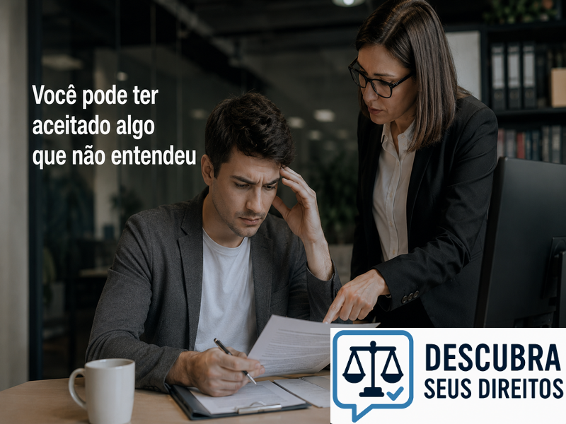 Você pode ter aceitado algo que não entendeu