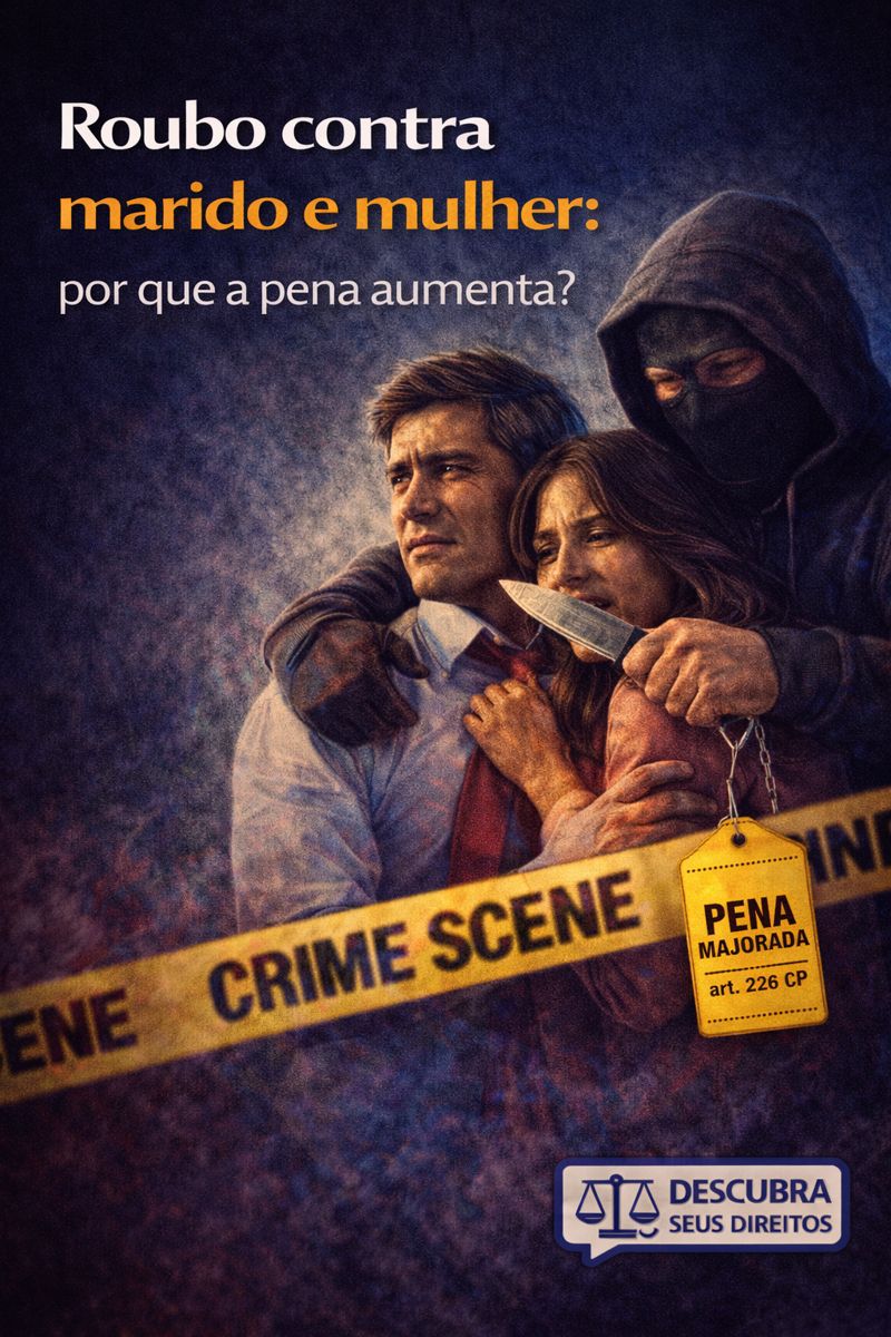 Roubo contra marido e mulher: por que a pena aumenta?