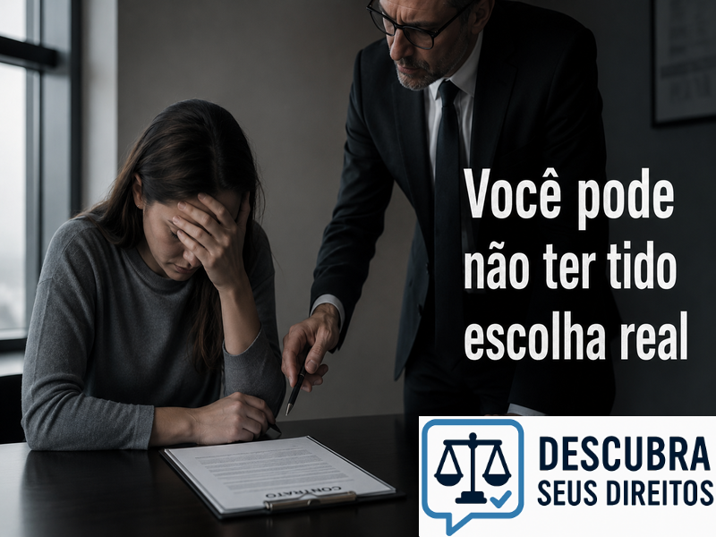 Você pode não ter tido escolha real