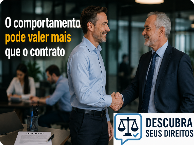 O comportamento pode valer mais que o contrato