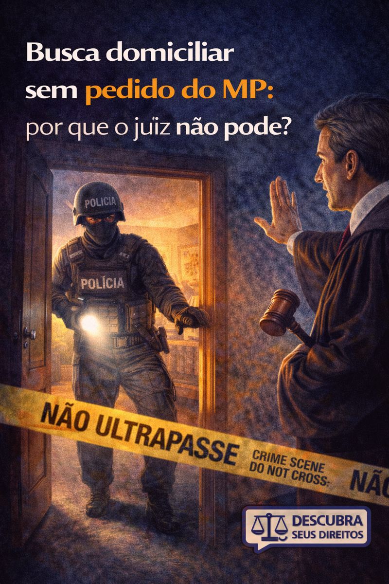 Busca domiciliar sem pedido do MP: por que o juiz não pode?