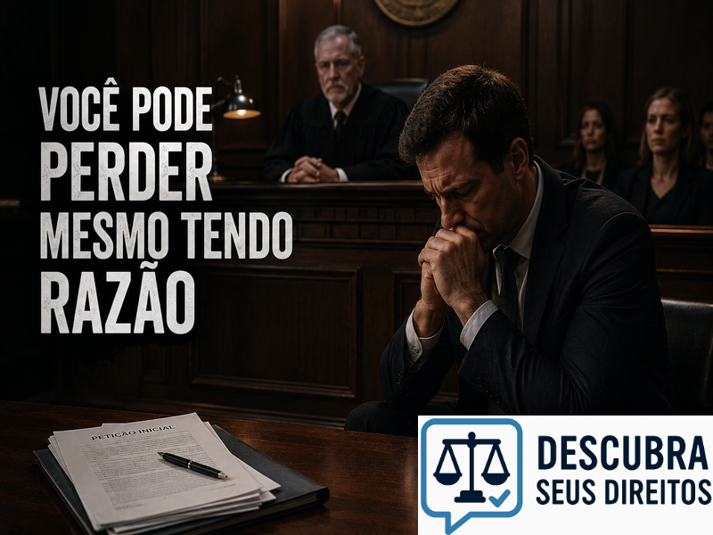 Você pode perder mesmo tendo razão
