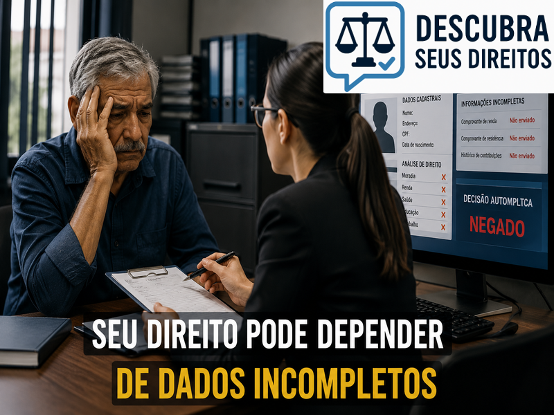 Seu direito pode depender de dados incompletos