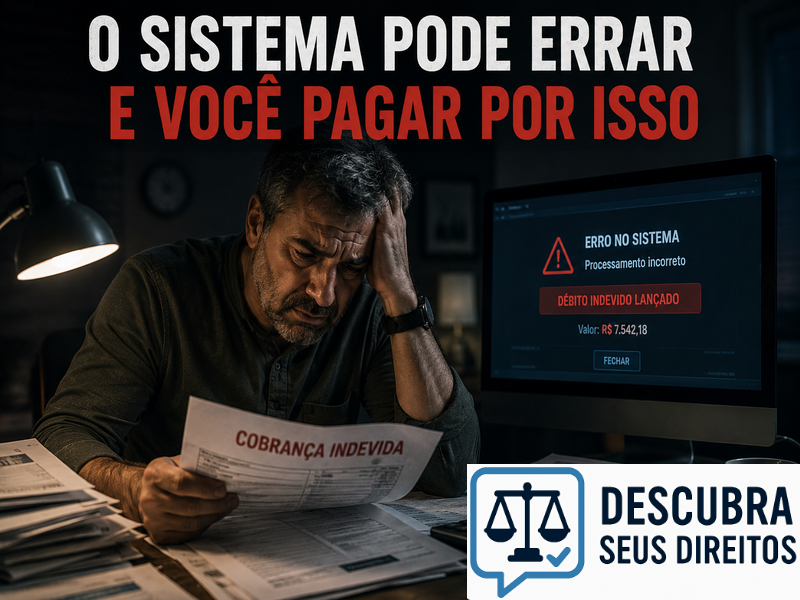 O sistema pode errar e você pagar por isso