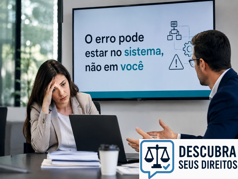 O erro pode estar no sistema, não em você