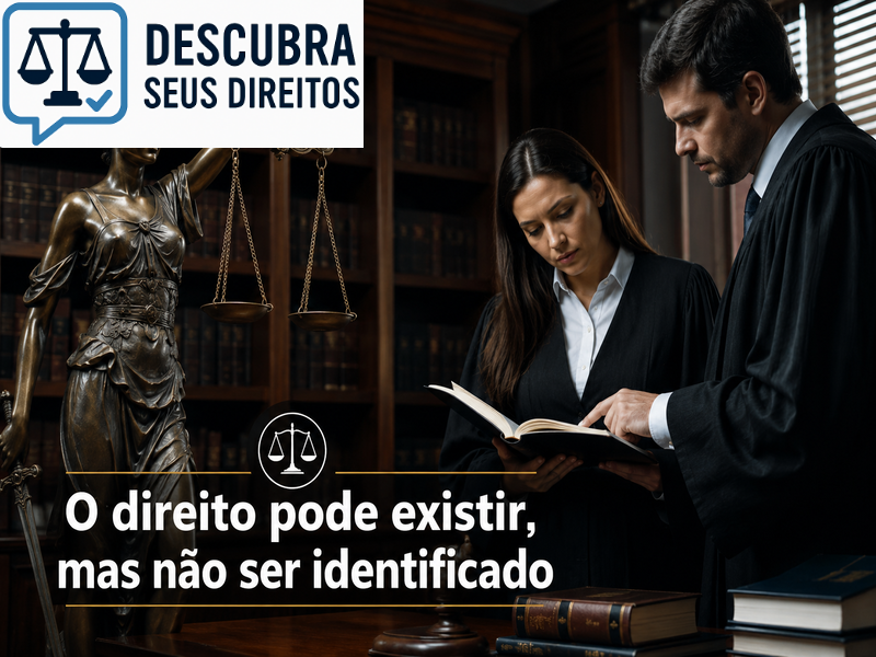 O direito pode existir, mas não ser identificado