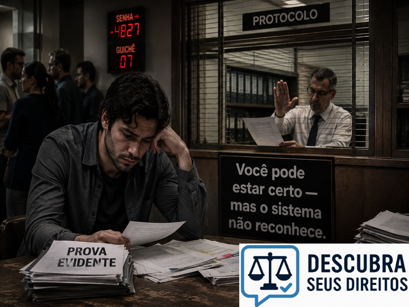 Você pode estar certo — mas o sistema não reconhece