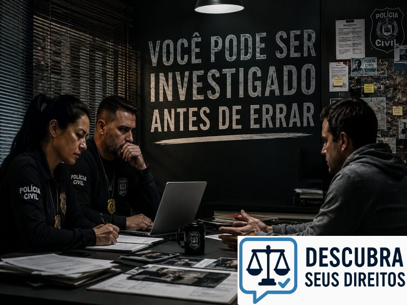 Você pode ser investigado antes de errar