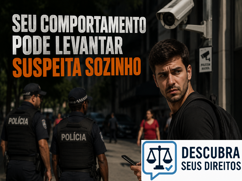 Seu comportamento pode levantar suspeita sozinho
