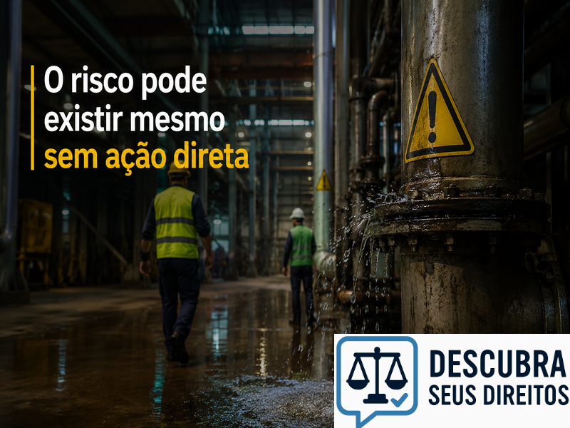 O risco pode existir mesmo sem ação direta