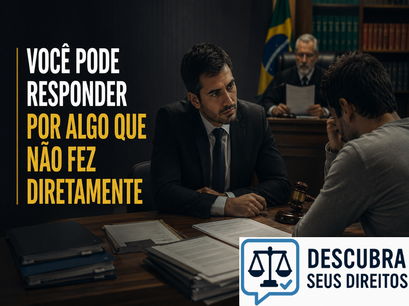 Você pode responder por algo que não fez diretamente
