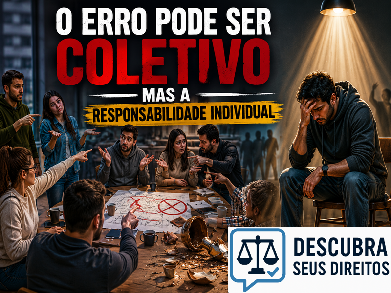 O erro pode ser coletivo — mas a responsabilidade individual