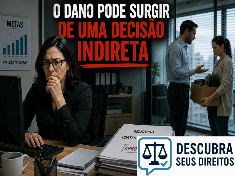O dano pode surgir de uma decisão indireta
