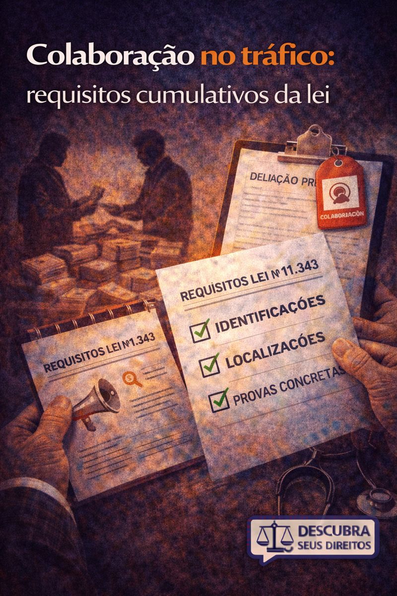 Colaboração no tráfico: os requisitos cumulativos da lei