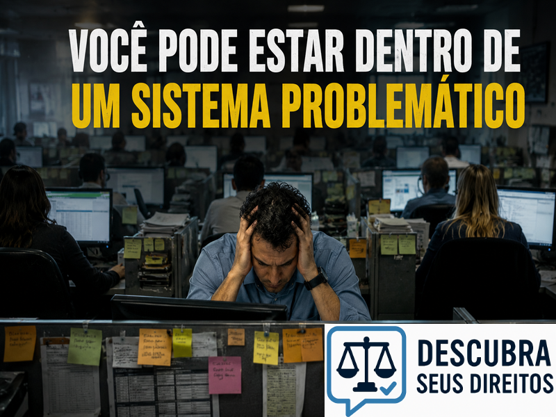 Você pode estar dentro de um sistema problemático