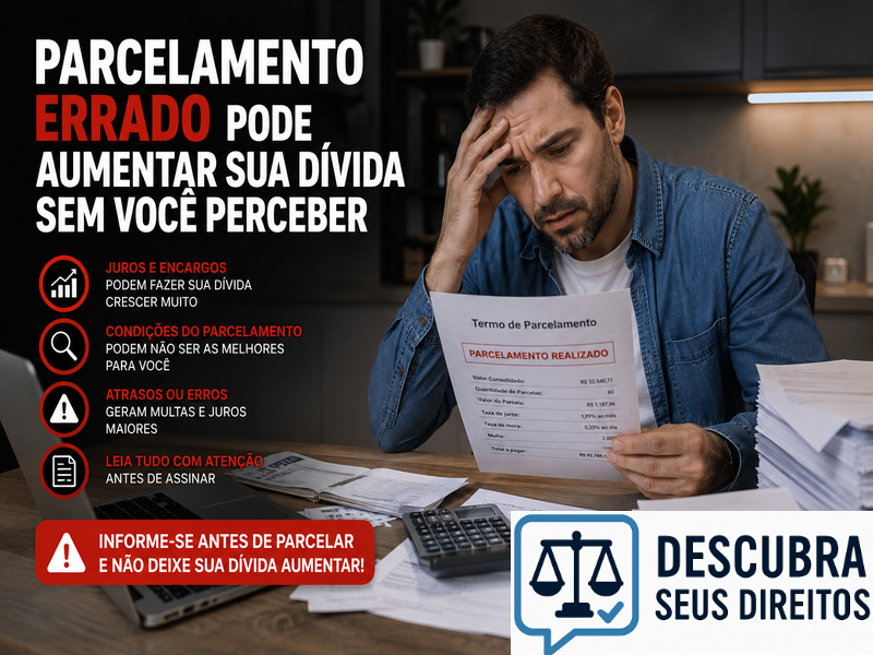 Parcelamento errado pode aumentar sua dívida sem você perceber?