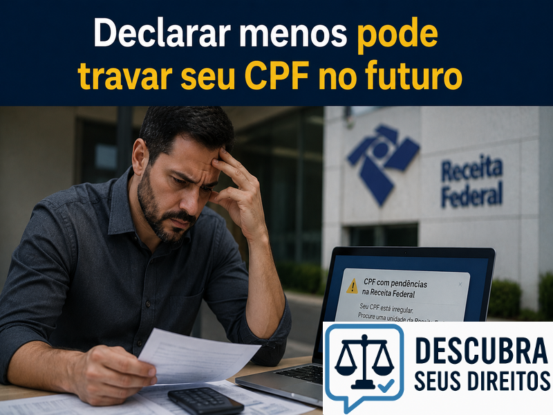 Declarar menos pode travar seu CPF no futuro?