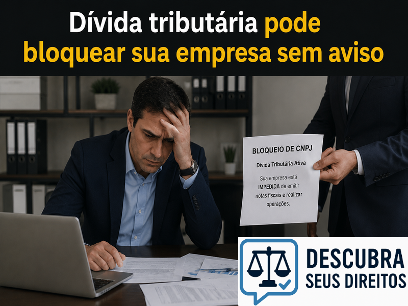 Dívida tributária pode bloquear sua empresa sem aviso?