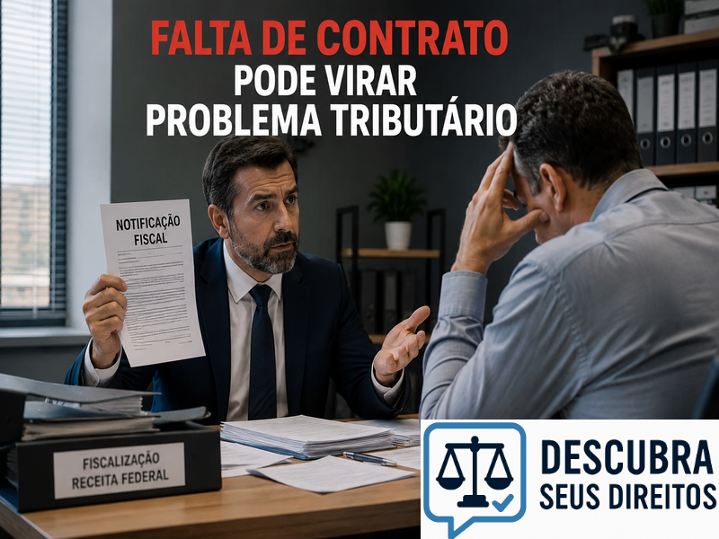 Falta de contrato pode virar problema tributário?