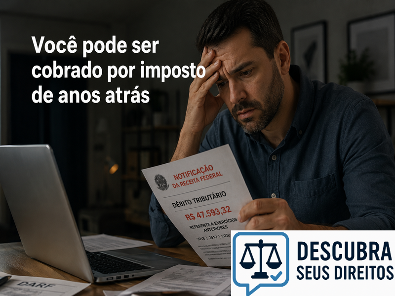 Você pode ser cobrado por imposto de anos atrás?