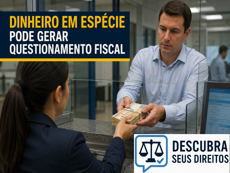 Dinheiro em espécie pode gerar questionamento fiscal?
