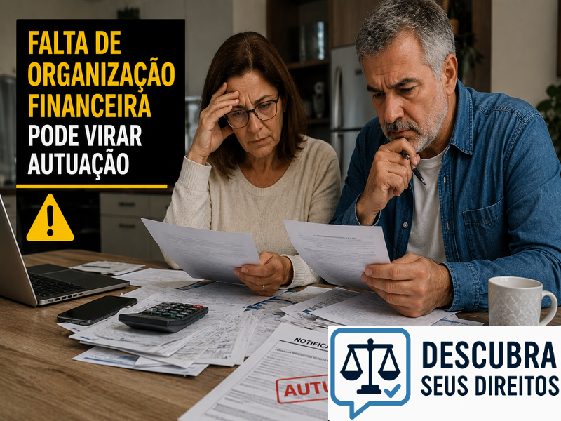 Falta de organização financeira pode virar autuação?