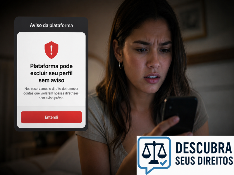 Plataforma pode excluir seu perfil sem aviso?