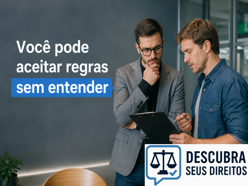 Você pode aceitar regras sem entender?