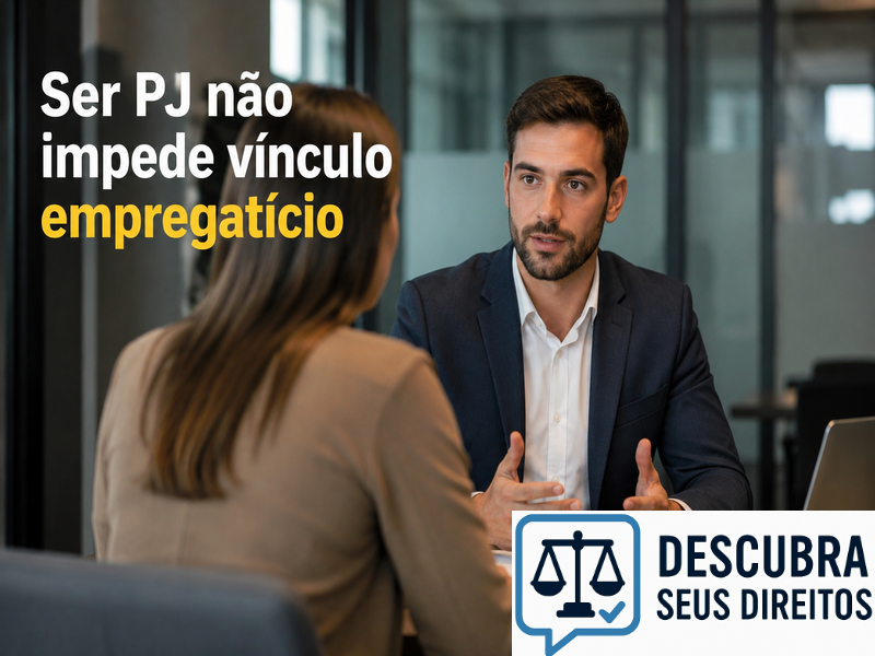 Ser PJ não impede vínculo empregatício
