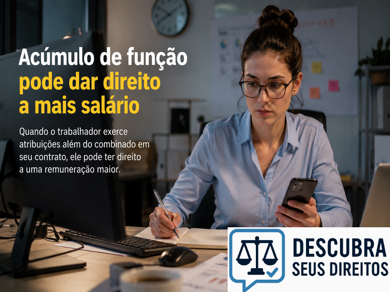 Acúmulo de função pode dar direito a mais salário