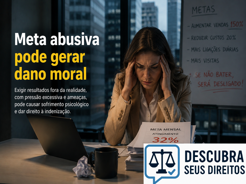 Meta abusiva pode gerar dano moral