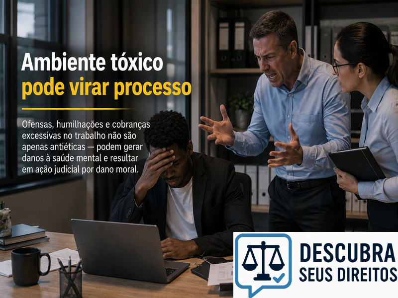 Ambiente tóxico pode virar processo