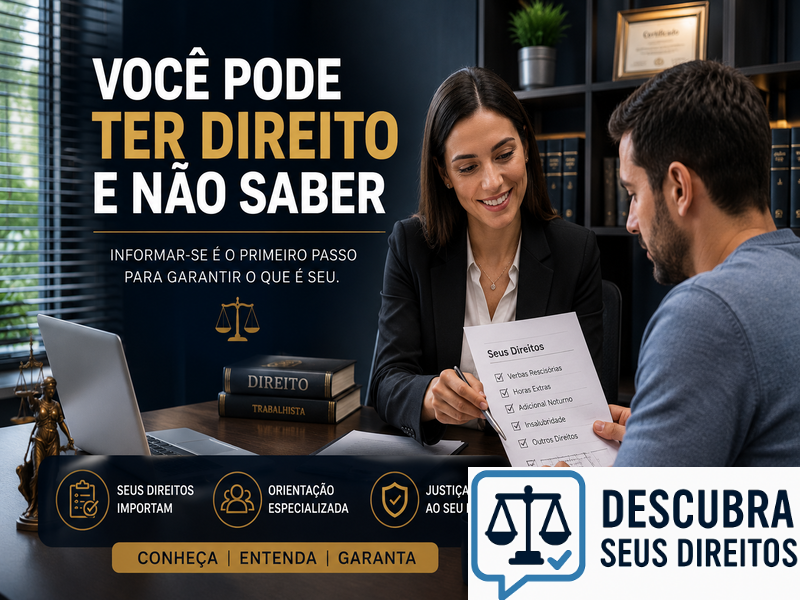 Você pode ter direito e não saber