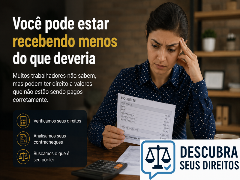 Você pode estar recebendo menos do que deveria