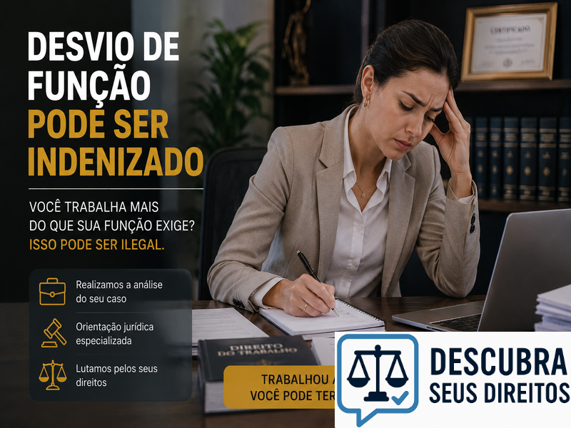 Desvio de função pode ser indenizado