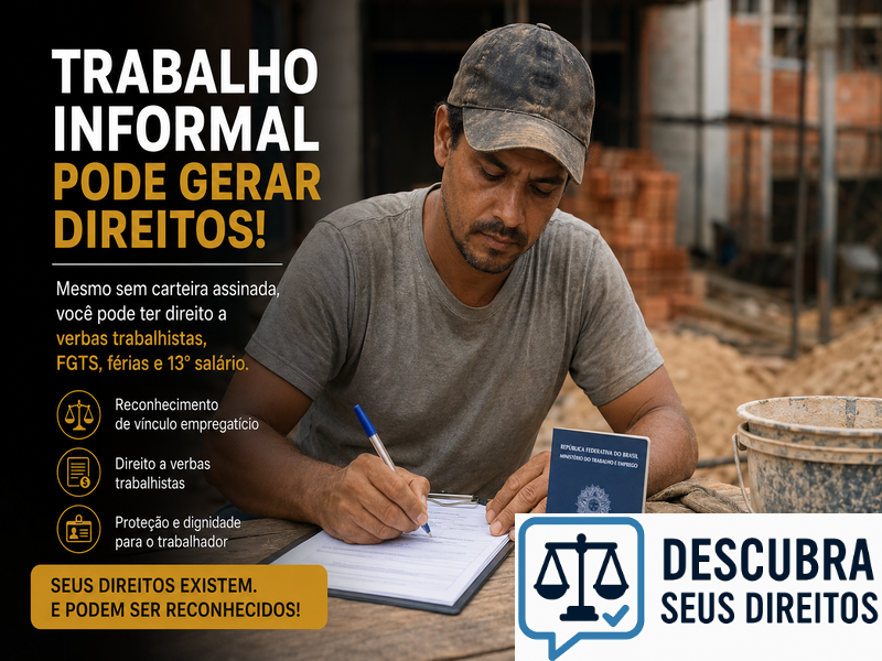 Trabalho informal pode gerar direitos