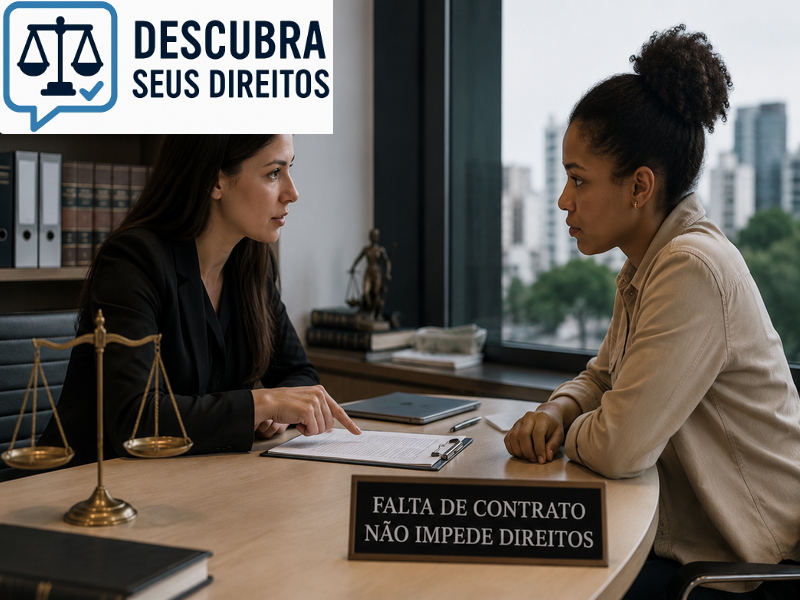 Falta de contrato não impede direitos