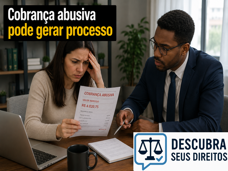 Cobrança abusiva pode gerar processo