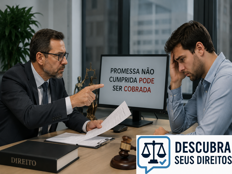 Promessa não cumprida pode ser cobrada