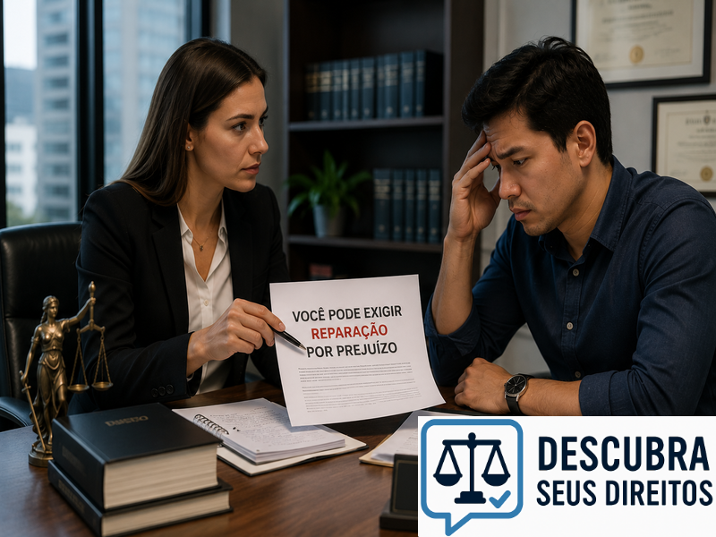 Você pode exigir reparação por prejuízo