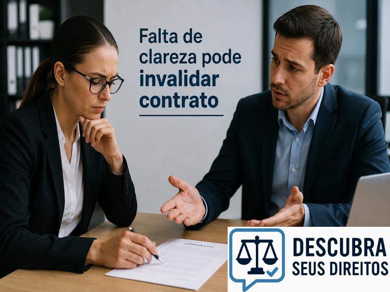 Falta de clareza pode invalidar contrato