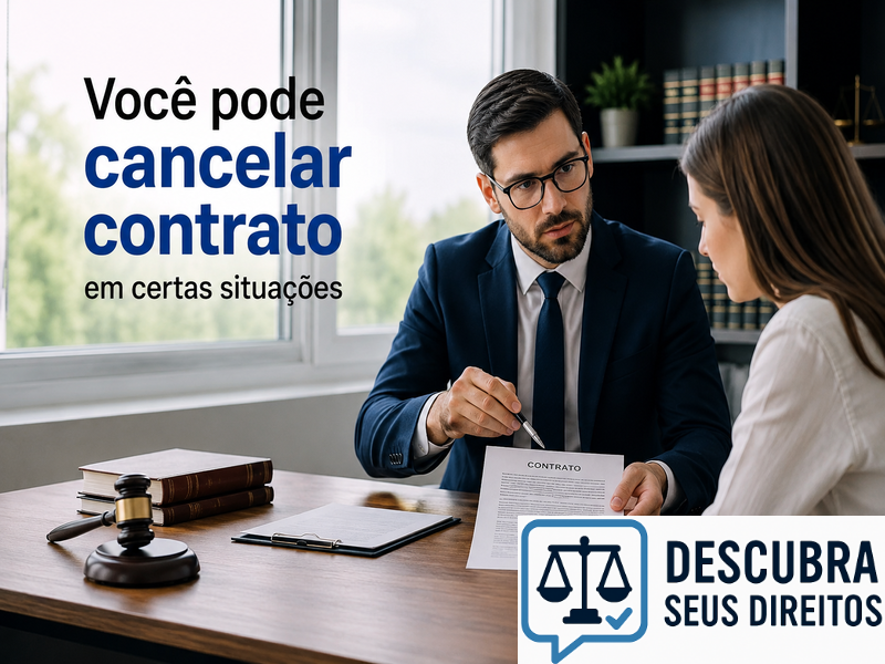 Você pode cancelar contrato em certas situações