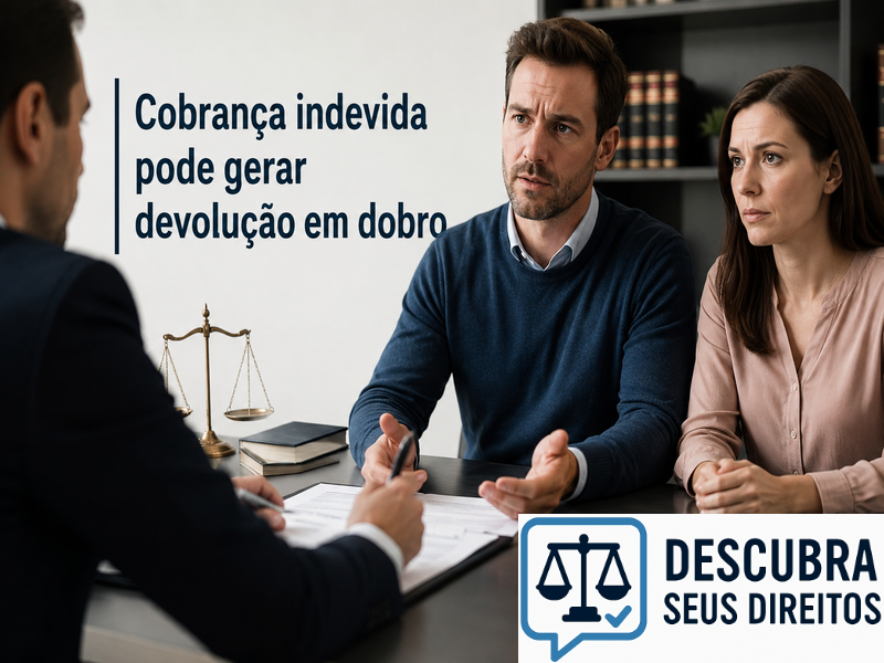 Cobrança indevida pode gerar devolução em dobro