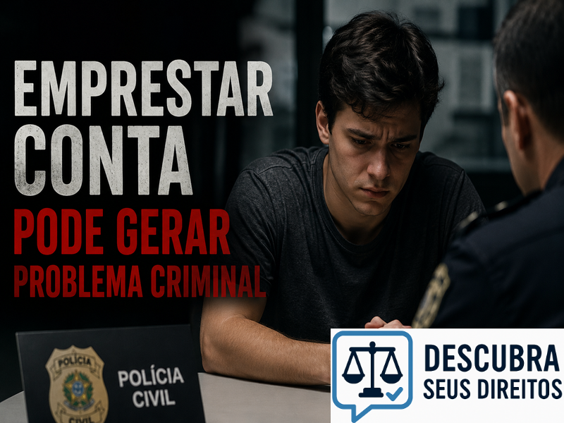 Emprestar conta pode gerar problema criminal